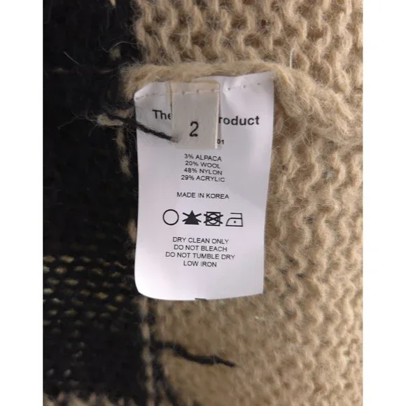 TheOpen Product Check Sweater Size 2 M Womens Check Knit $145 - Picture 10 of 12